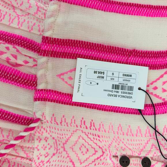 Veronica Beard Danica Printed Cotton-Blend Mini Dress Size Small - Picture 4 of 9